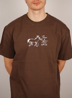 Polar Skate Company Beautiful horses tee Chocolate