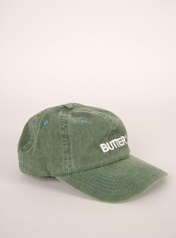 Butter Goods Rounded logo 6 panel cap Washed jade