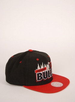 Mitchell and Ness Bulls buzz snapback Black