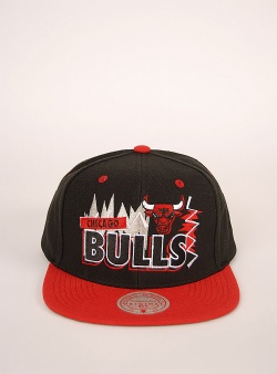 Mitchell and Ness Bulls buzz snapback Black