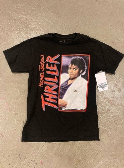 Sportif Vintage Michael Jackson Thriller tee S, Black