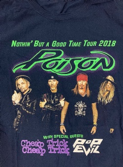 Sportif Vintage Poison tour tee L, Navy