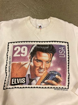 Sportif Vintage Elvis Presley crew XL, White