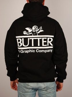 Butter Goods Cherub pullover hood Black