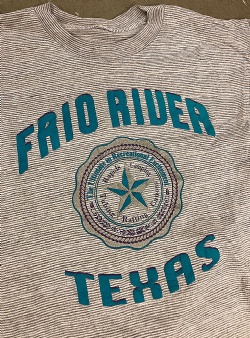 Sportif Vintage Frio River Texas tee L?, Grey stripe