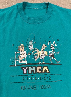 Sportif Vintage YMCA fitness Montachusett regional tee XL?, Green