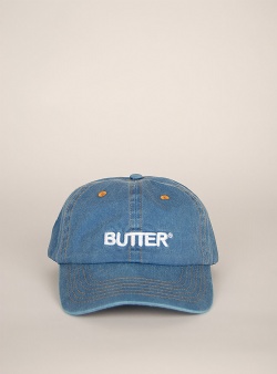 Butter Goods Rounded logo 6 panel cap Slate