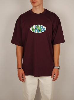 Vans Lopside loose tee Blackberry wine