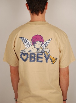 Obey Baby angel tee Sand