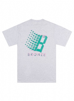 Bronze 56K Balloon logo tee Heather gray