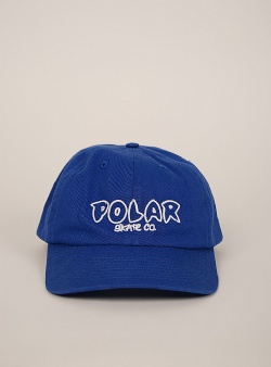 Polar Skate Company Michael cap outline logo Egyptian blue