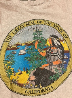 Sportif Vintage The great seal of the state of California tee S, Beige
