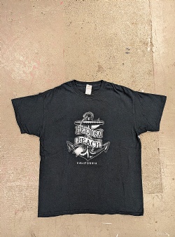 Sportif Vintage Hermosa beach tee L, Black