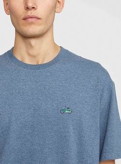 Revolution Puc application tee Blue melange