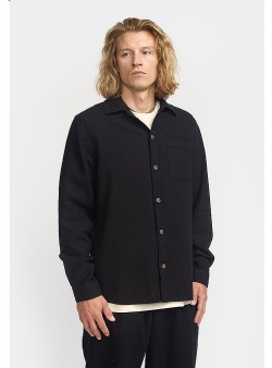 Revolution Structured casual overshirt Black