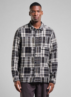 Dedicated Rute flannel patchwork shirt Black