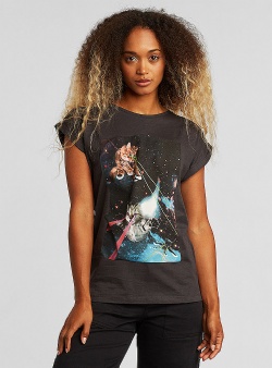 Dedicated Lazer cats Visby tee Charcoal