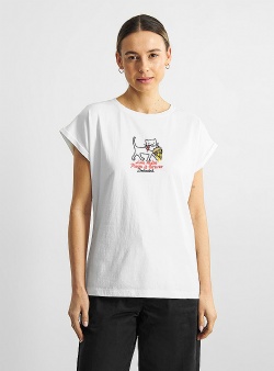 Dedicated Pizza love Visby tee White