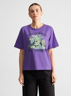 Dedicated Make room Vadstena tee Paisley purple