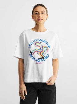 Dedicated Dancing man Vadstena tee White