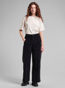 Dedicated Vara corduroy workwear pants Black
