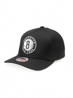 Mitchell and Ness Nets NBA logo classic red snapback Black