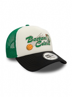 New Era Celtics graphic trucker Green