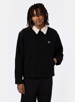 Dickies Duck canvas sherpa lined jacket Black
