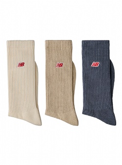 New Balance Patch logo crew socks 3-pack Multi color