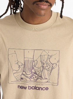 New Balance Athletics relaxed science tee Stonewear