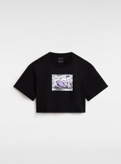 Vans Swan relaxed crop top Black