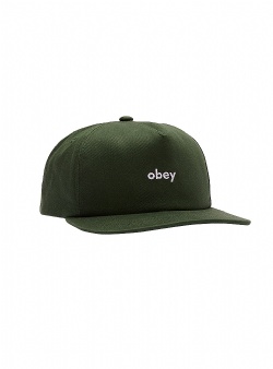Obey Lowercase 5 panel snapback Dark cedar