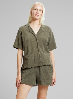 Dedicated Aspudden terry shorts Vertiver green