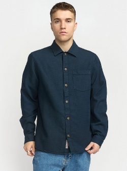 Revolution Structured casual overshirt Navy