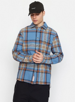 Revolution Waffle loose shirt Blue