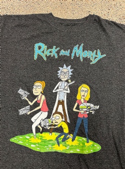 Sportif Vintage Rick and Morty tee L, Dark grey melange