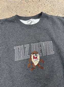 Sportif Vintage Taz the Devil crew L, Grey
