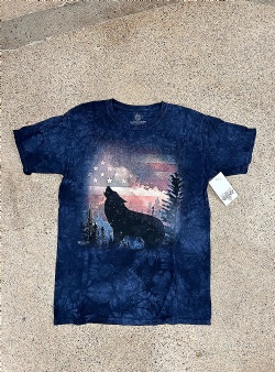 Sportif Vintage Wolf flag tee L, Navy