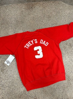 Sportif Vintage Treys Dad crew L, Red