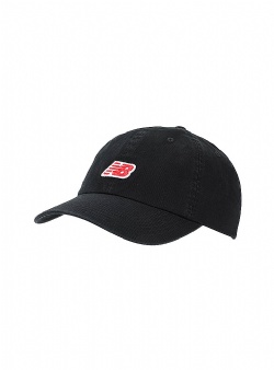 New Balance 6 panel nb patch logo hat Black