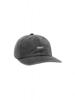 Obey Pigment bold 6 panel strapback Pigment black