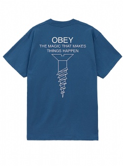 Obey Magic tee Harbour blue