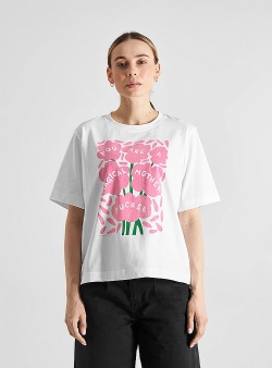 Dedicated Magical flowers Vadstena tee White