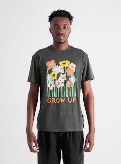 Dedicated Grow up tee Charcoal