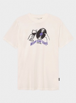Dedicated Wine and vinyl tee Off white