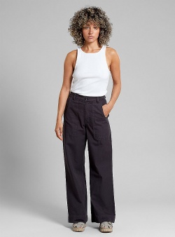 Dedicated Vara canvas workwear pants Phantom black