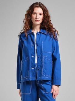 Dedicated Stiby canvas jacket Surf blue