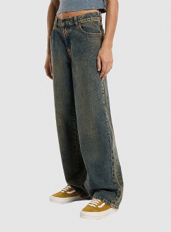 Dickies Herndon denim pants Yellow fade indigo