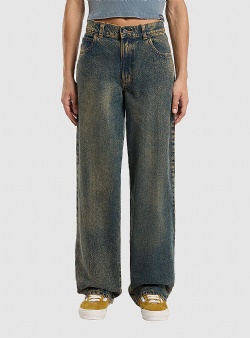 Dickies Herndon denim pants Yellow fade indigo
