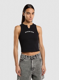 Dickies V neck top w Black
